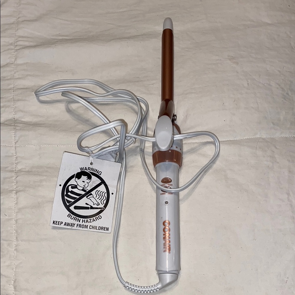 Conair White and Copper Curling Iron